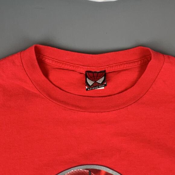 Vintage Spider Man Shirt Mens XL Red The Movie Marvel Comics TShirt Y2K 2000s - Picture 4 of 11